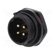 SP2112/P4-1N Connector: circular; socket; male; PIN: 4; IP68; SP21; 30A; 500V; 4mm2 OToBnzC9K1zOqRpO8cAuOWgpPihKl6EyUUFGcVl4uD8