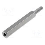 DA5M3X30 Screwed spacer sleeve; 30mm; Int.thread: M3; Ext.thread: M3; brass 5421N0KJkseq6CHEws5shFK98j56v2BMp5ptA2DxDE4
