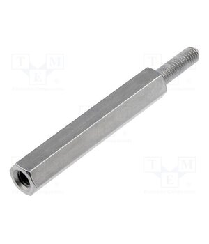 DA5M3X30 Screwed spacer sleeve; 30mm; Int.thread: M3; Ext.thread: M3; brass 5421N0KJkseq6CHEws5shFK98j56v2BMp5ptA2DxDE4