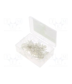 OKLEDT3100M4 Diode: LED-kit; THT; 3mm; 100pcs; natural white; 2.7÷3.4VDC; 20mA 9CHpfwpcNPUrpjBR3C7XTi6X7r33hlavCSNK9W-WEV8