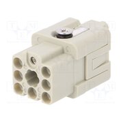 T2080072201-000 Connector: HDC; female; HQ; PIN: 8; 10A; 400V; 7+PE; size 1; crimped Z66oC8UA3s3_Ao7htZBhFbZ4YfmPeoPfVIz3pesZAEU