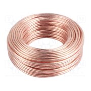 SC-2X15-10CC-0250-TR Wire: loudspeaker cable; 2x1.5mm2; stranded; CCA; transparent zPBTGwkDeCNnMtWB0KupUtVHKA8YuINVnULPUP5piK4