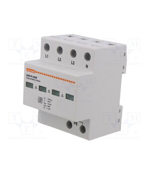 SA0B4PA320R Surge arrester; Type 1+2; Poles: 4; In 8/20us: 20kA; 320VAC; IP20 ckNRAxaJTrb9JhWtwkHV_7-p9YJPAw96F17I-KMPrDY