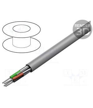 8723.01305 Wire; 2x2x22AWG; stranded; Cu; Insulation: PVC; grey; 305m; CPR: Eca GCCPgLZfoImPNiGhcQgWVUN-m4msslpIekOHou2tXJc