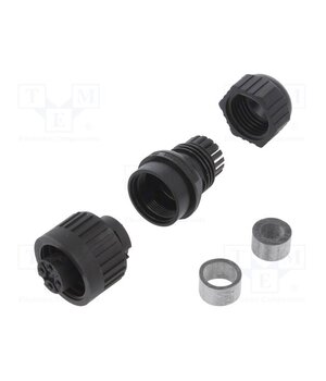 934125900 CA 2 LD SCHWARZ GEB Connector: circular; plug; female; IP67; CA; for cable; straight _2m4PA2bN7dP6BHYZu98xq5Iqv3WDN29RNl3MLloIPM