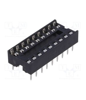 1-2199298-5 Socket: integrated circuits; DIP18; 7.62mm; THT; Pitch: 2.54mm Ev45Cd0RU0iFQqx4797zZwcjoQyVZnOXDvAH-iSZoNw