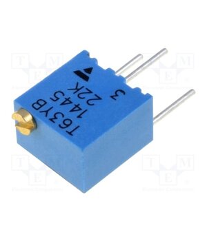T63YB223KT20 Potentiometer: mounting; 22kΩ; 250mW; No.of mech.turns: 15±5; ±10% RWF7pEoTkqfVYzQ9L5hZJ8XbDj_o8r0ErHxcz4jCblY