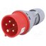 015-6TT Connector: AC supply 3-phase; plug; male; 16A; 400VAC; Turbo Shark ADLOi0BzH5VvAjGPXzhI7w6pT9UywBa7oNp1ED8nLII