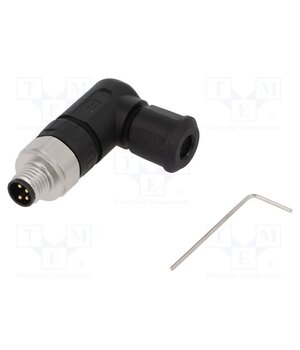 21023593401 Connector: M8; male; PIN: 4; 4A; 30V; IP67; angled 90°; for cable tuM3VhLZwYZLP5L8Rjg0MHScr8rORXjABezqC_bqcJ8