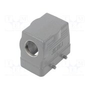 H10B-TS-M25 Enclosure for connectors: HDC; size 4; for cable; angled; M25 5vJfILHAUGyeOe71UyRQExGwX2kcgSTjxbrOLyHSZfk