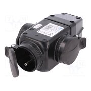 D.3156 Connector: AC supply; socket; 2P+PE; 250VAC; 16A; black; for cable BM922SwnhmiFD2kNwf9mXt6bRmlnLh7cCFeiCqOUT5k
