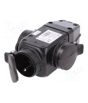 D.3156 Connector: AC supply; socket; 2P+PE; 250VAC; 16A; black; for cable BM922SwnhmiFD2kNwf9mXt6bRmlnLh7cCFeiCqOUT5k
