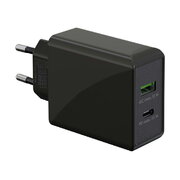 Быстрое зарядное устройство USB-C PD 30 Вт 3 А черный A+C