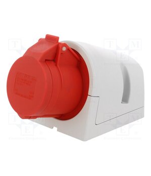 114-6 Connector: AC supply 3-phase; socket; female; 16A; 400VAC; IP44 UQuZy9bnsPliqYMvKmqwFbLf1aeJRewHyLTkyrO6W5A