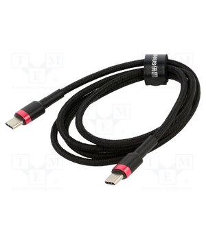 CATKLF-H91 Cable; USB C plug,both sides; 2m; black; textile; 60W 9ZAcr6YXfPYLyPyN_y6te4XV8_P36OYIFyhBg6oVXh0