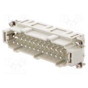 93601-0295 Connector: HDC; contact insert; male; GWconnect; PIN: 24; 16A; 500V ZPiLj1pyTBFwhyFiUtq2cxjbnN3uQSDlefPp_nmds4Q