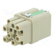 09120123104 Connector: HDC; contact insert; female; 10A; 400V; Han Q; PIN: 13 A8oPz_Tyou8VkppEN0B0KaLdXHv_QLU61-9-tfcGDGs