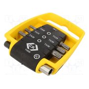 T4501 Kit: screwdriver bits; Torx®; 25mm; Mounting: 1/4" (C6,3mm); 7pcs. CNNzFmsOoaBsbRekNJxnm1OuJYFH6sSGBWSXaHEUnpI