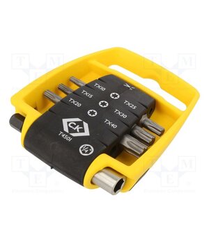 T4501 Kit: screwdriver bits; Torx®; 25mm; Mounting: 1/4" (C6,3mm); 7pcs. CNNzFmsOoaBsbRekNJxnm1OuJYFH6sSGBWSXaHEUnpI