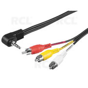 CABLE 3.5mm(4pin)-3RCA  1.0m