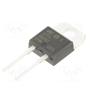 STTH812DI Diode: rectifying; THT; 1.2kV; 8A; tube; Ifsm: 80A; TO220ACIns; 50ns 9v_NrkASL_KntS0KjkBADueyvdhjJPcwXn0C6HKLK6g