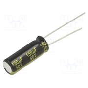 EEUFM1H181L Capacitor: electrolytic; low ESR; THT; 180uF; 50VDC; Ø8x20mm; ±20% TU9Tgp8flUSm-kFwHJZZFEmiVR0Th3M5qzj_BSomMuE