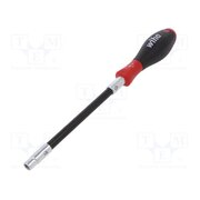 01437 Screwdriver; with flexible shaft; 6-angles socket; HEX 6mm 9dy9OVL6OynEii9mM11dg8OZukZFOlGz5kc5AG8IdWo
