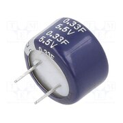 KW-5R5C334-R Supercapacitor; THT; 330mF; 5.5VDC; -20÷80%; Ø13.5x8.3mm; 50Ω; KW Fl-CcND6VWpmXo08Msc0BuuYT9FbWUGEHgRHQdZuORo