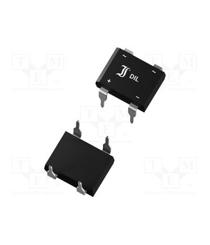 B250FS Bridge rectifier: single-phase; 600V; If: 1A; Ifsm: 40A; SO-DIL; SMT 9173oElckDM_oe7mWJJQT2mb5b8yjAHHOvl4dQDu4_s