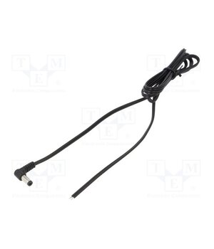 A21-TT-T050-150BK Cable; 2x0.5mm2; wires,DC 5,5/2,1 plug; angled; black; 1.5m Hy84Mbmop8hM7zroSUVbnT7zBdATWA_wp8xTJxQKQtM