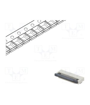 DS1020-11-18VBT1-R Connector: FFC/FPC; tinned; SMT; 500mA; 50V; PIN: 18; 500um; ZIF; 30mΩ QNyjN0idI0Iaf2W040JA6AdZ186OpWJlvT8PNXuWwkI