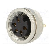 KFV 50/6 Connector: M16; socket; female; PIN: 5; 5A; 250V; soldering; IP40 7ElvAiWaZSCxiu5xNYzpsDdYwPwTrhIfY4M6lGbsKac