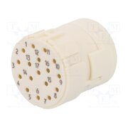 09151173101 Connector: M23; contact insert; PIN: 17; female; crimped; 8A; 160V dPFNwclPPOWRjsNRH_WlC7R0MrzsVCatoZa5KSxSsuk