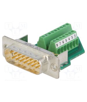 1688078 Connector: D-Sub; PIN: 15; plug; male; for cable; straight; 5A; 60V 6yJCrXHrqC9WIuk87MvggW-l_X0pUE3BvnwPFL3cJ9g