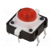 TACT-24N-F-IR Microswitch TACT; SPST-NO; Pos: 2; 0.05A/12VDC; THT; LED; red; 2.45N uJ-PgjNYYLzujX5c_lzdOyQuzAw6YbJpZ62HKjbx9bM