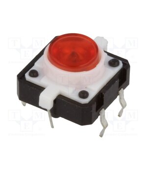 TACT-24N-F-IR Microswitch TACT; SPST-NO; Pos: 2; 0.05A/12VDC; THT; LED; red; 2.45N uJ-PgjNYYLzujX5c_lzdOyQuzAw6YbJpZ62HKjbx9bM