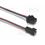 CONNECTOR JST 3pin, male+female, set, 100mm CJ7603L.jpg