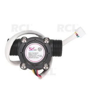 VANDENS SRAUTO JUTIKLIS 1-30L/min 2.0MPa 5V-24V DC, tinka Arduino CJJ0018.jpg