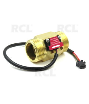 Water Flow sensor 2-45l/min, 3/4'', 4.5V-18V DC, <1.75mpa, YF-B5 CJJ0054.jpg