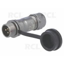 CONNECTOR WEIPU ST1211/P3, 3pin plug for cable ø5÷8mm, 13A 250V, IP67, metal CJP_W1210_K3.jpg