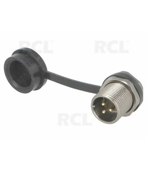 CONNECTOR WEIPU ST1213/P3, 3pin plug for housing 13A 250V, IP67, metal CJP_W1213_K3.jpg