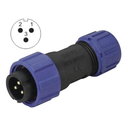 CONNECTOR WEIPU SP1310/P3, 3pin plug for cable ø4÷6.5mm, 13A 250V, IP68 CJP_W1310_K3.jpg