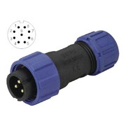 CONNECTOR WEIPU SP1310/P9, 9pin plug for cable ø4÷6.5mm,, 3A 125V,  IP68 CJP_W1310_K9.jpg