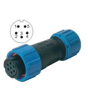 CONNECTOR  WEIPU SP1310/S5, 5pin cable socket ø4÷6.5mm, 5A 180V, IP68 CJP_W1310_L5.jpg