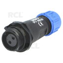 CONNECTOR WEIPU SP1311/S2, 2pin socket for housing/cable ø4÷6.5mm, 13A 250V, IP68 CJP_W1311_L2.jpg