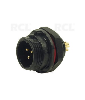 CONNECTOR WEIPU SP1312/P3, 3pin plug for housing, 13A 250V, IP68 CJP_W1312_K3.jpg