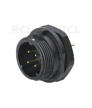 JUNGTIS WEIPU SP1312/P4, 4pin kištukas korpusui, 5A 180V, IP68 CJP_W1312_K4.jpg