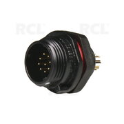 JUNGTIS WEIPU SP1312/P9, 9pin kištukas korpusui, 3A 125V, IP68 CJP_W1312_K9.jpg