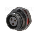 CONNECTOR WEIPU SP1312/S3, 3pin socket for housing, 13A 250V, IP68 CJP_W1312_L3.jpg