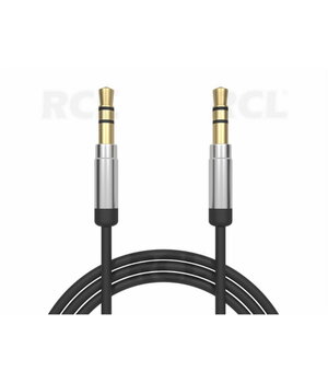 КАБЕЛЬ Jack 3.5mm  - Jack 3.5mm,  stereo, 1m, black, Premium CKA044P1.jpg